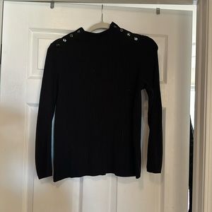 Black Talbots sweater with button detail